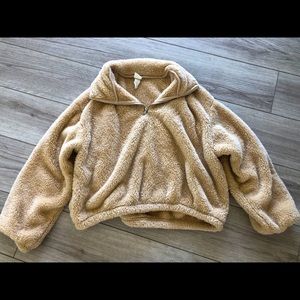 H&M fuzzy light brown seater for sale!